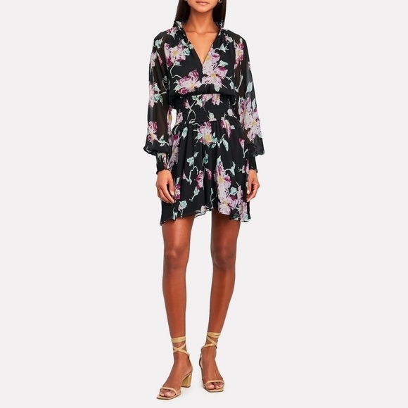 A.L.C Hollis Floral Silk Dress - Picture 1 of 14
